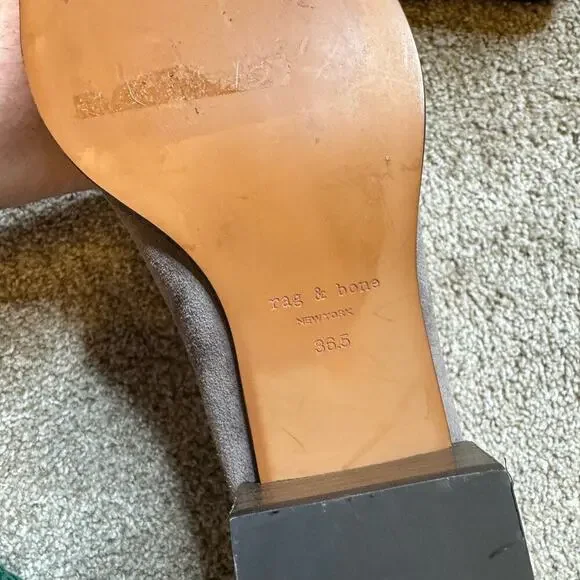 Rag and bone Rover Grey Suede Boots NEW Size 36.5 - Picture 6 of 6